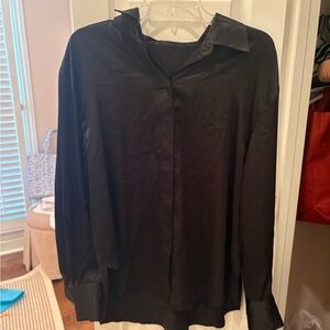 Daily Drills Elegant Black Dress Shirt